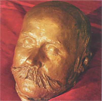 Image - Taras Shevchenko's death mask exhibited at the Taras Shevchenko National Museum.